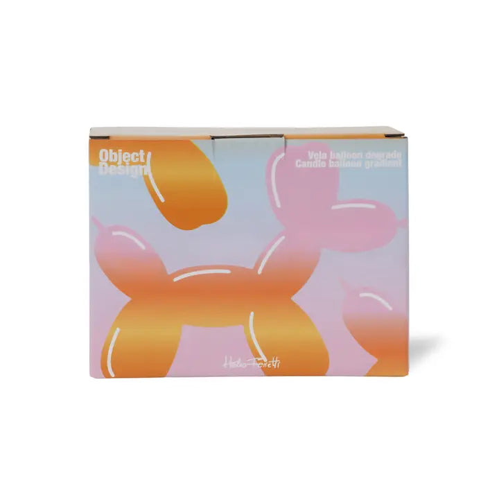 Sunset Balloon Dog Candle