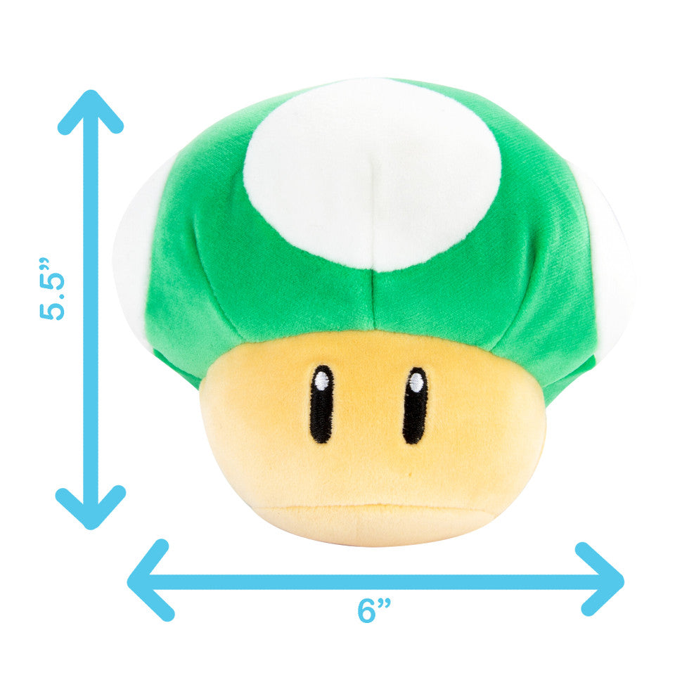 Super Mario Junior Mocchi Plush 6" 1-Up Mushroom