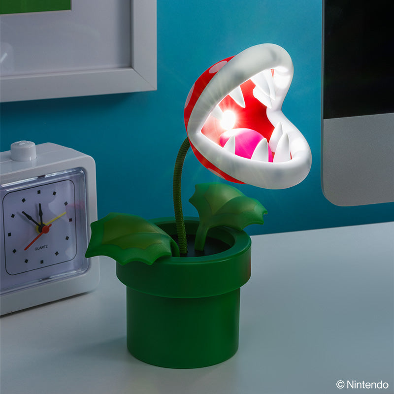 Super Mario Mini Piranha Plant Posable Lamp