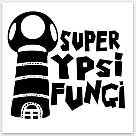Super Ypsi Fungi Vinyl Sticker