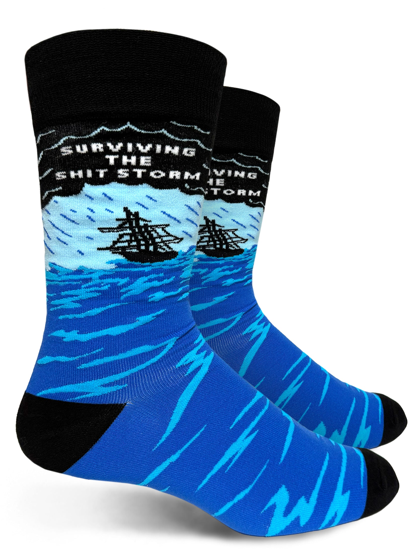 Surviving The Shit Storm Men's Socks