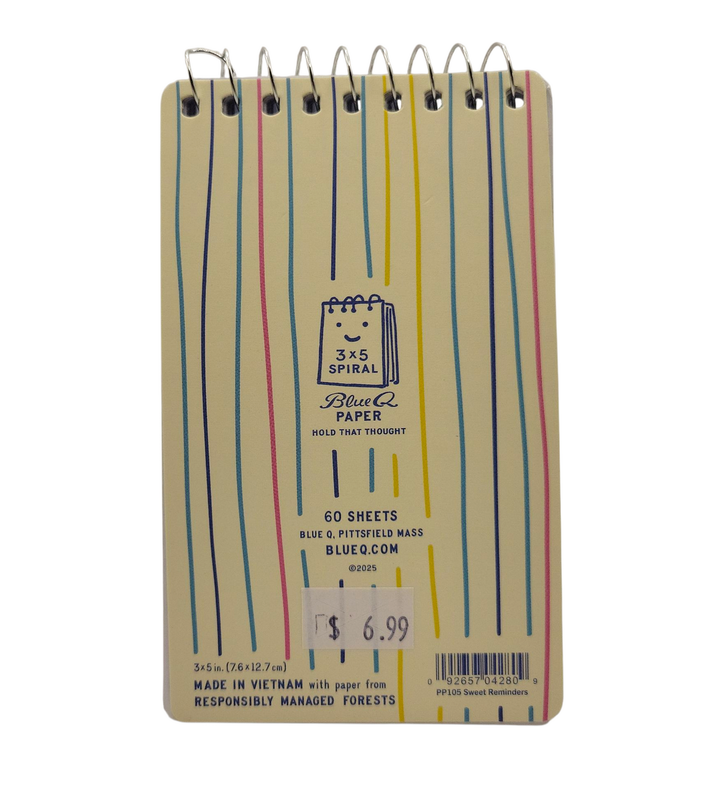 Sweet Little Reminders 3x5 Spiral Notebook