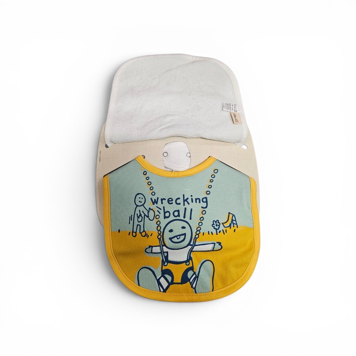 Sweet Pea & Wrecking Ball Baby Bibs