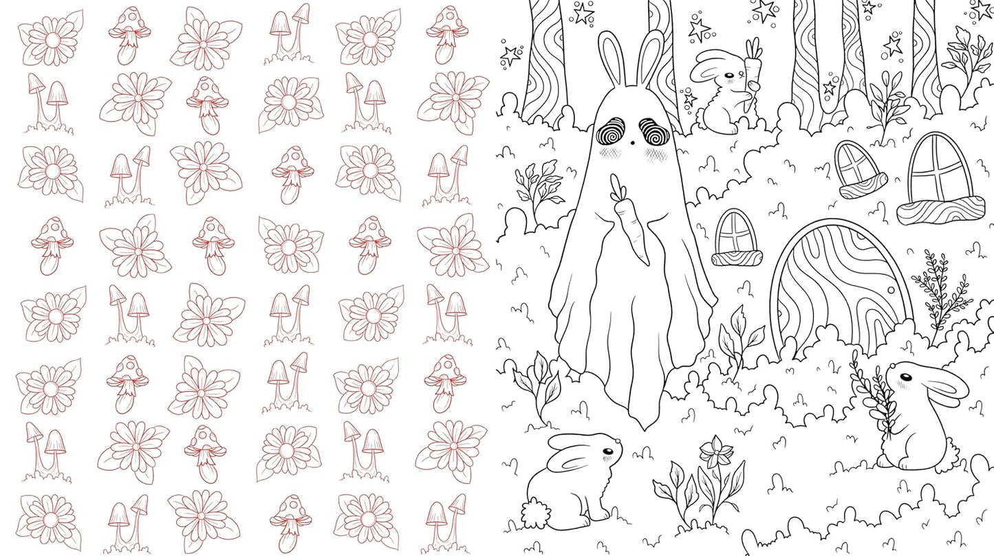 Sweet & Spooky Coloring Book