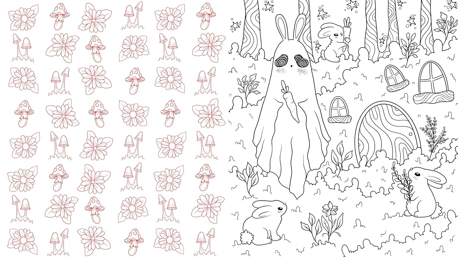Sweet & Spooky Coloring Book