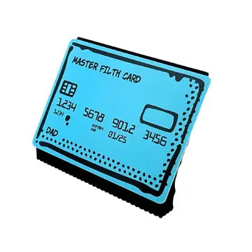 Swipe 'N Wipe Credit Card Dad Blue Sink Squeegee