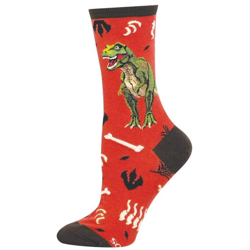 T-Rex Women's Socks Red