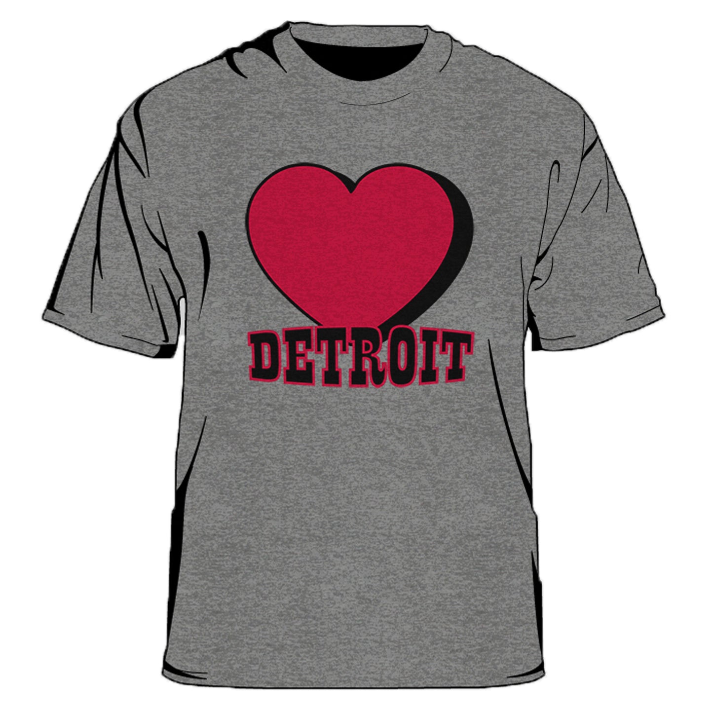 Heart Detroit Men's T-Shirt