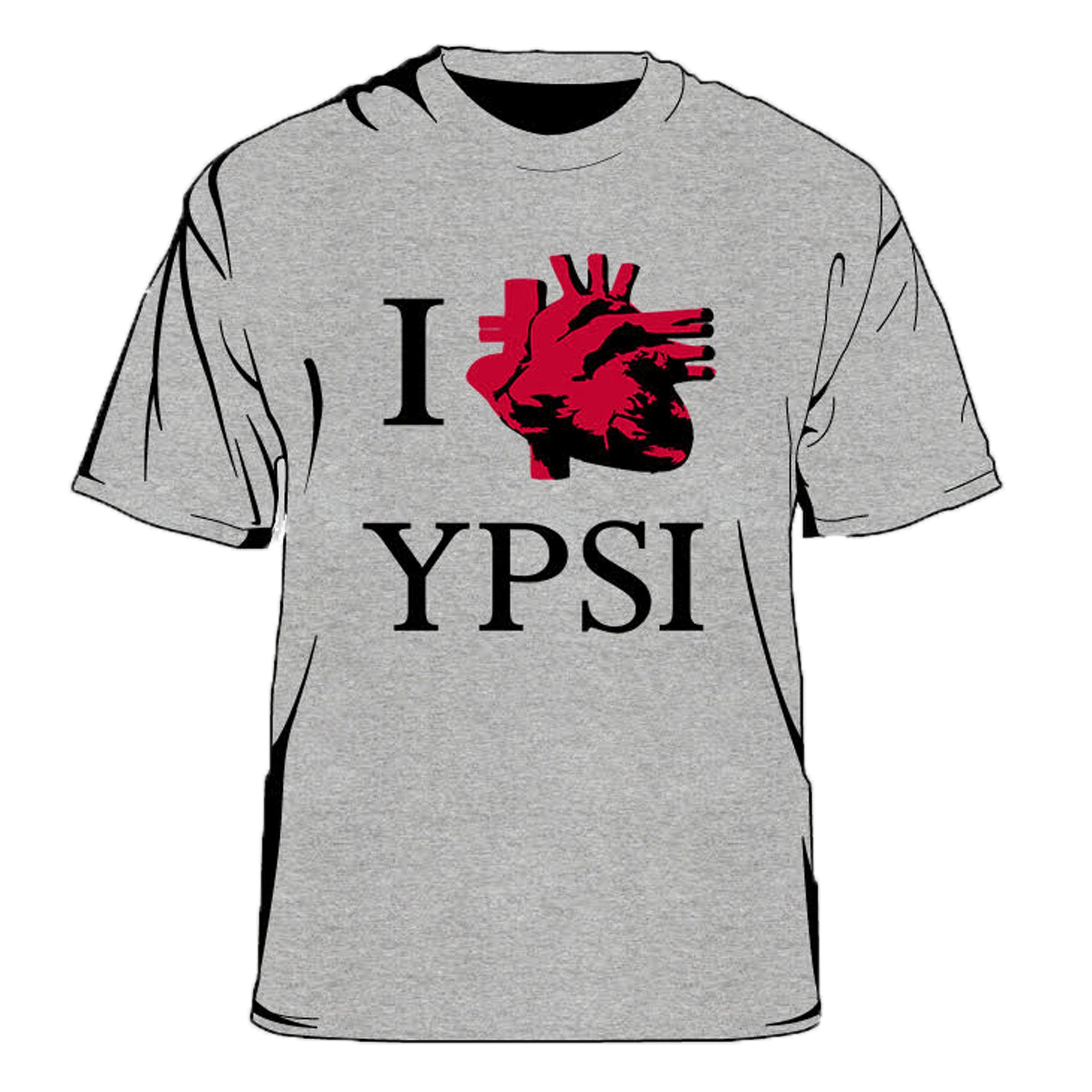 I Real Heart Ypsl Men's T-Shirt