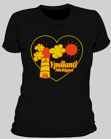 Ypsilanti Cartoon Womens T Shirt
