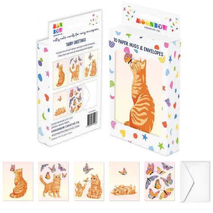 Tabby Greetings Note Card & Envelope Set