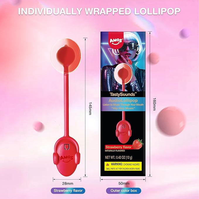 Tasty Sounds Audio Lollipop Strawberry Hip Hop