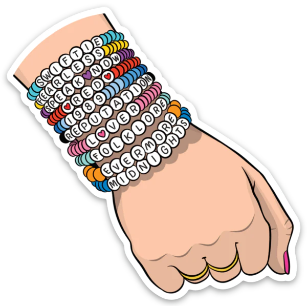 Taylor Swift Friendship Bracelets Die Cut Sticker –