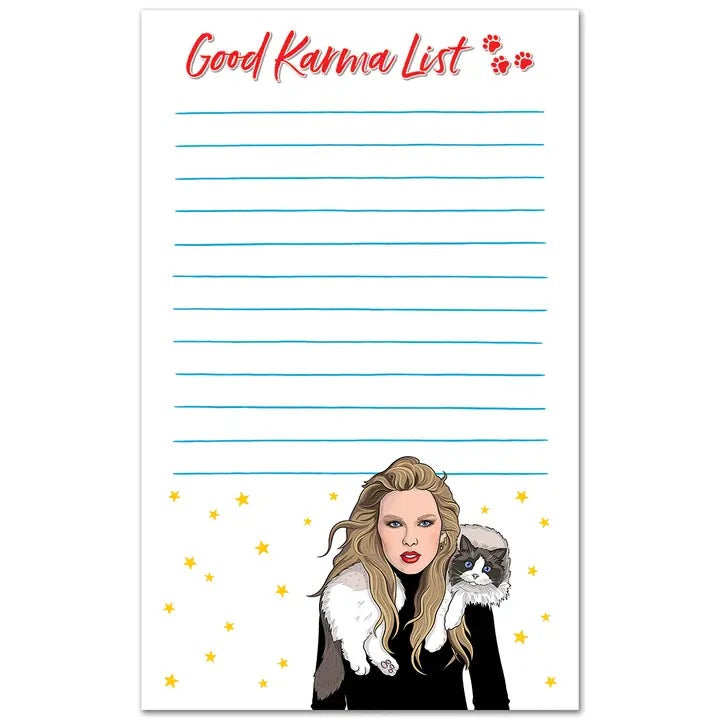 Taylor Swift Good Karma Notepad