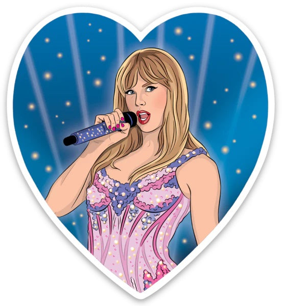 Taylor Swift Greatest Era Heart Die Cut Sticker