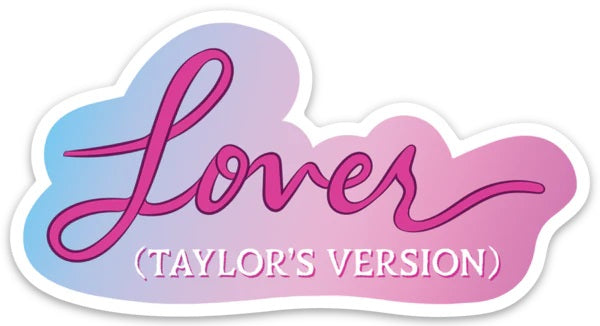 Taylor Swift Lover Die Cut Sticker