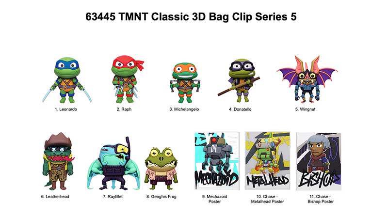 Teenage Mutant Ninja Turtles Figural Bag Clip Series 5