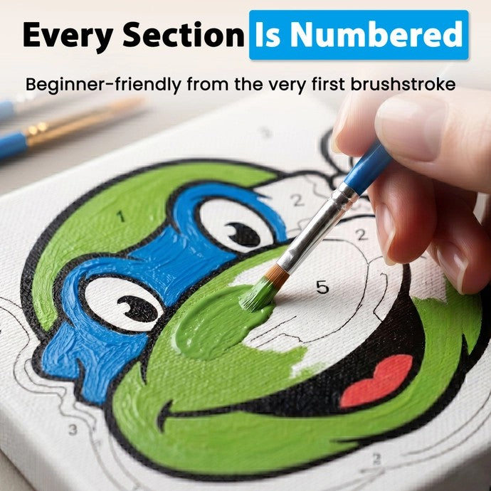 Teenage Mutant Ninja Turtles Leonardo Micro Art By Numbers
