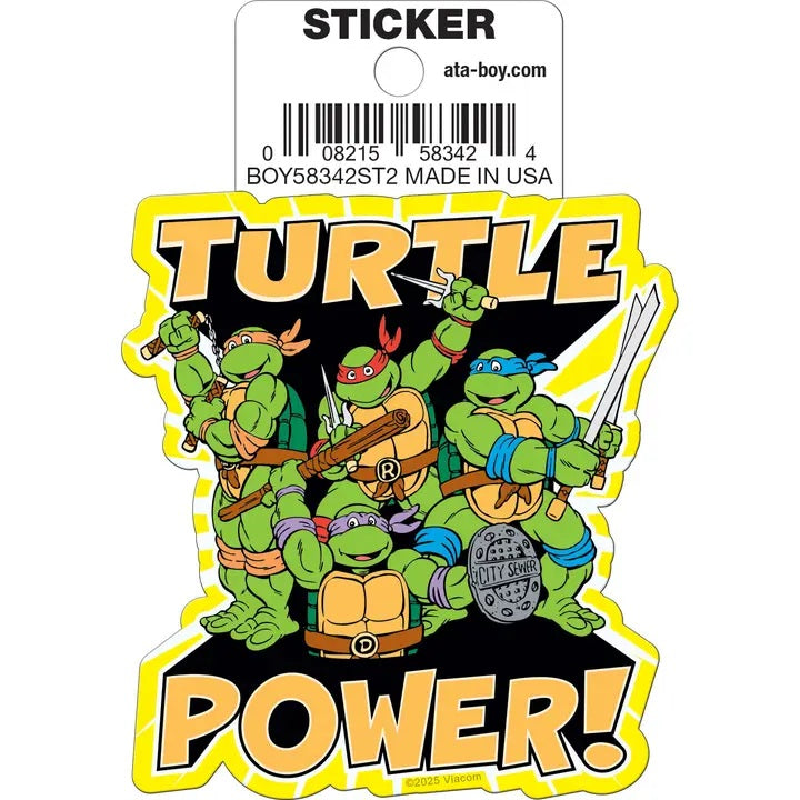 Teenage Mutant Ninja Turtles Turtle Power Die Cut Sticker