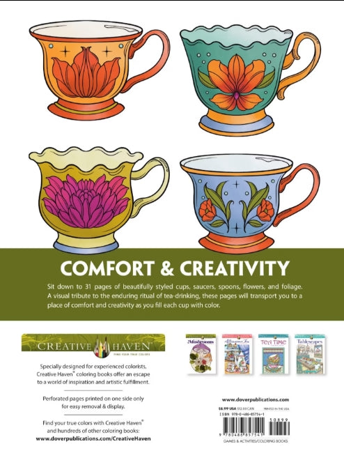 The Art Of Tea Coloring Book