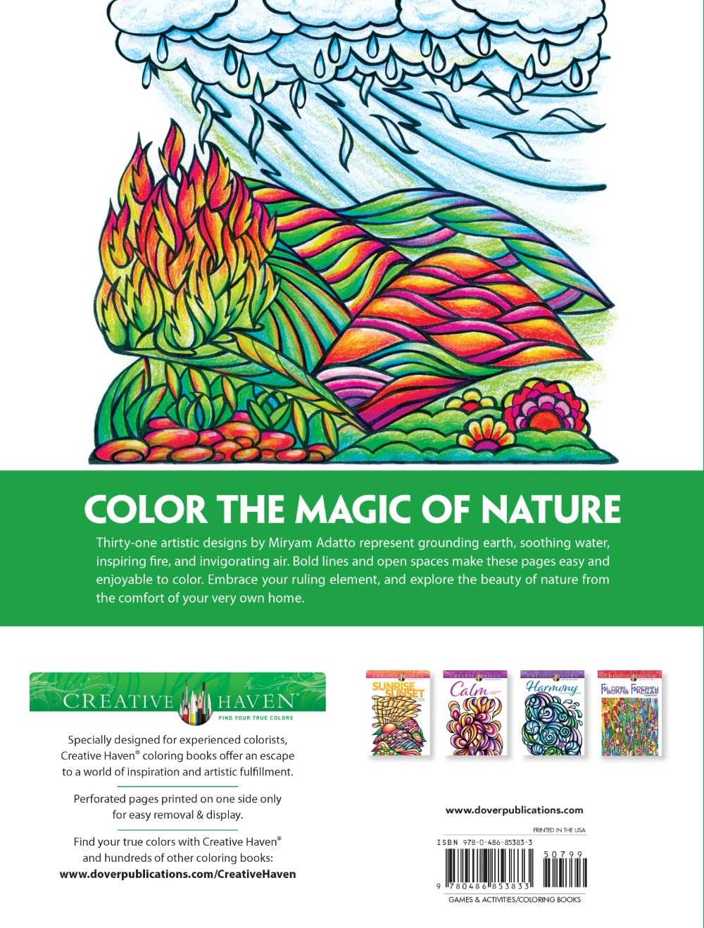 The Four Elements Coloring Book Creative Haven