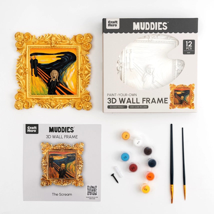 The Scream Paint Your Own 3D Wall Frame