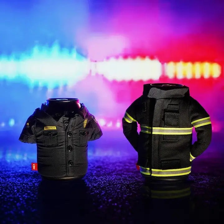 The Backdraft Fireman Jacket Koozie