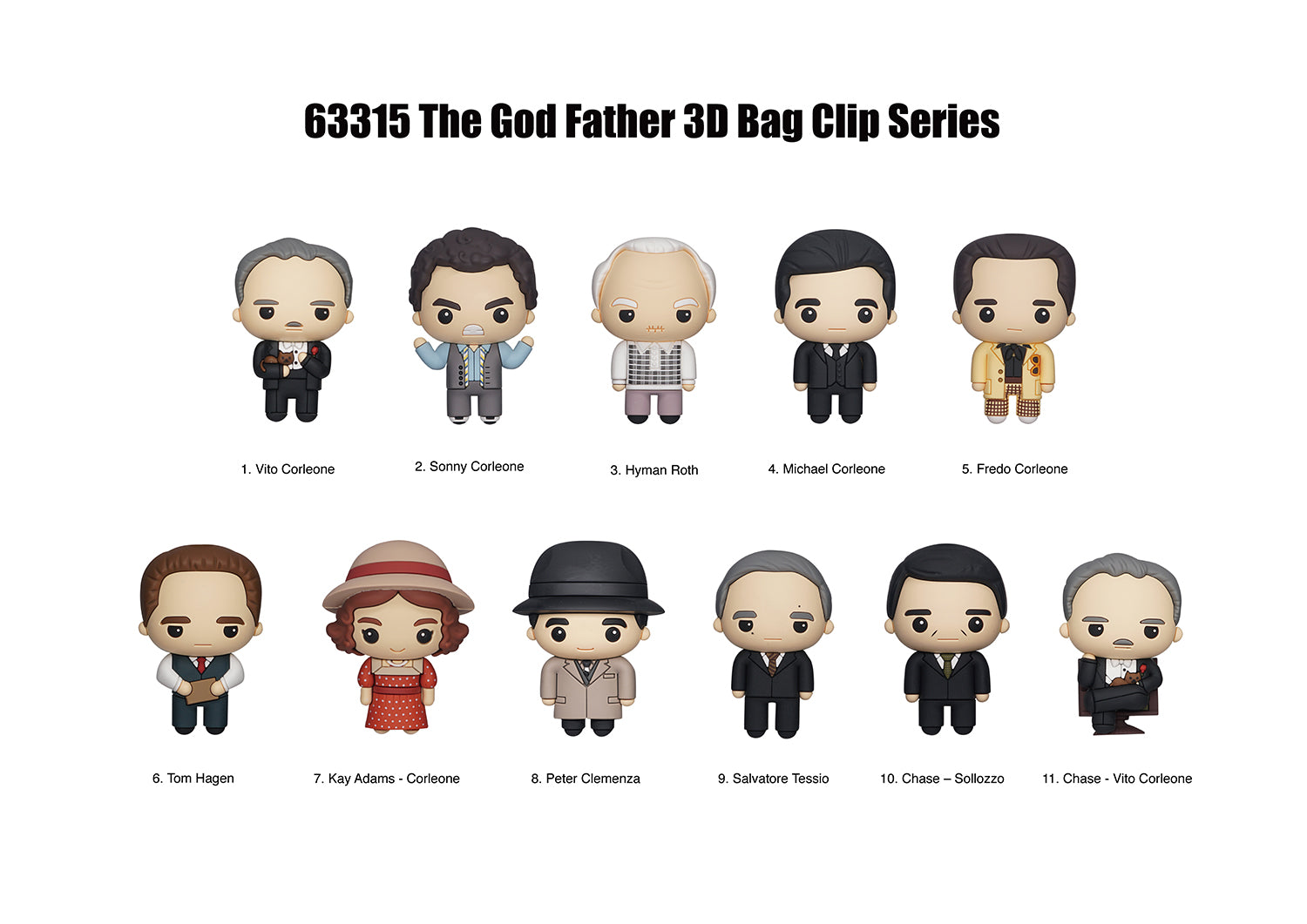 The Godfather Figural Bag Clip Series 1