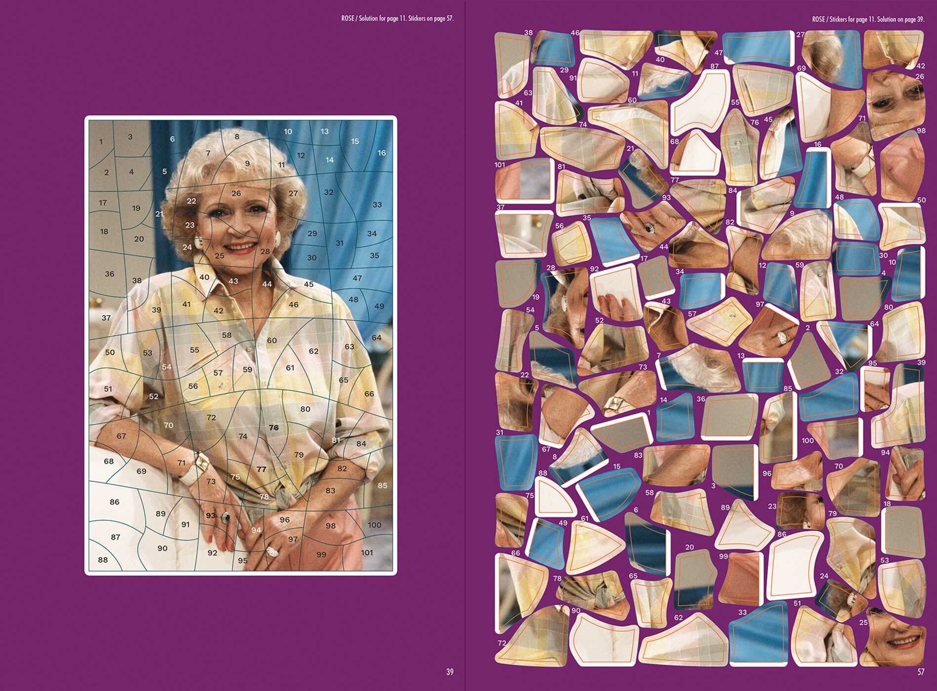 Golden Girls Sticker Art Puzzles