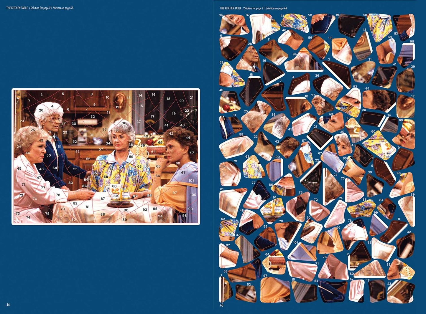 Golden Girls Sticker Art Puzzles