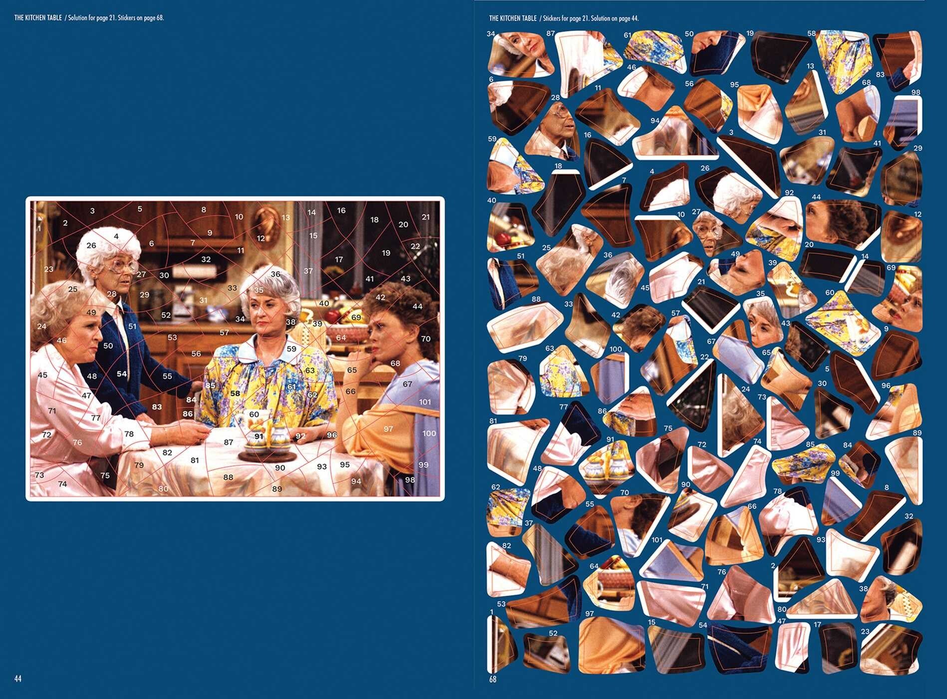 Golden Girls Sticker Art Puzzles