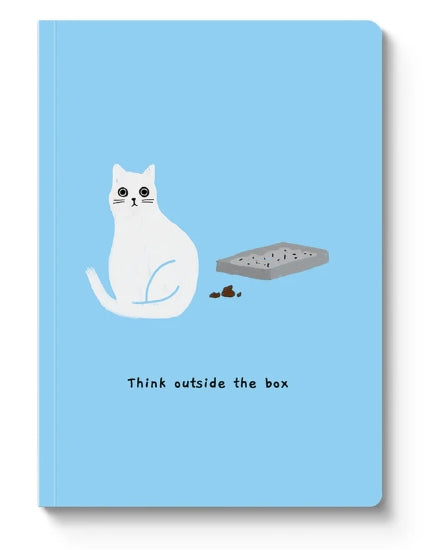 Think Outside The Box Ken The Cat Notebook