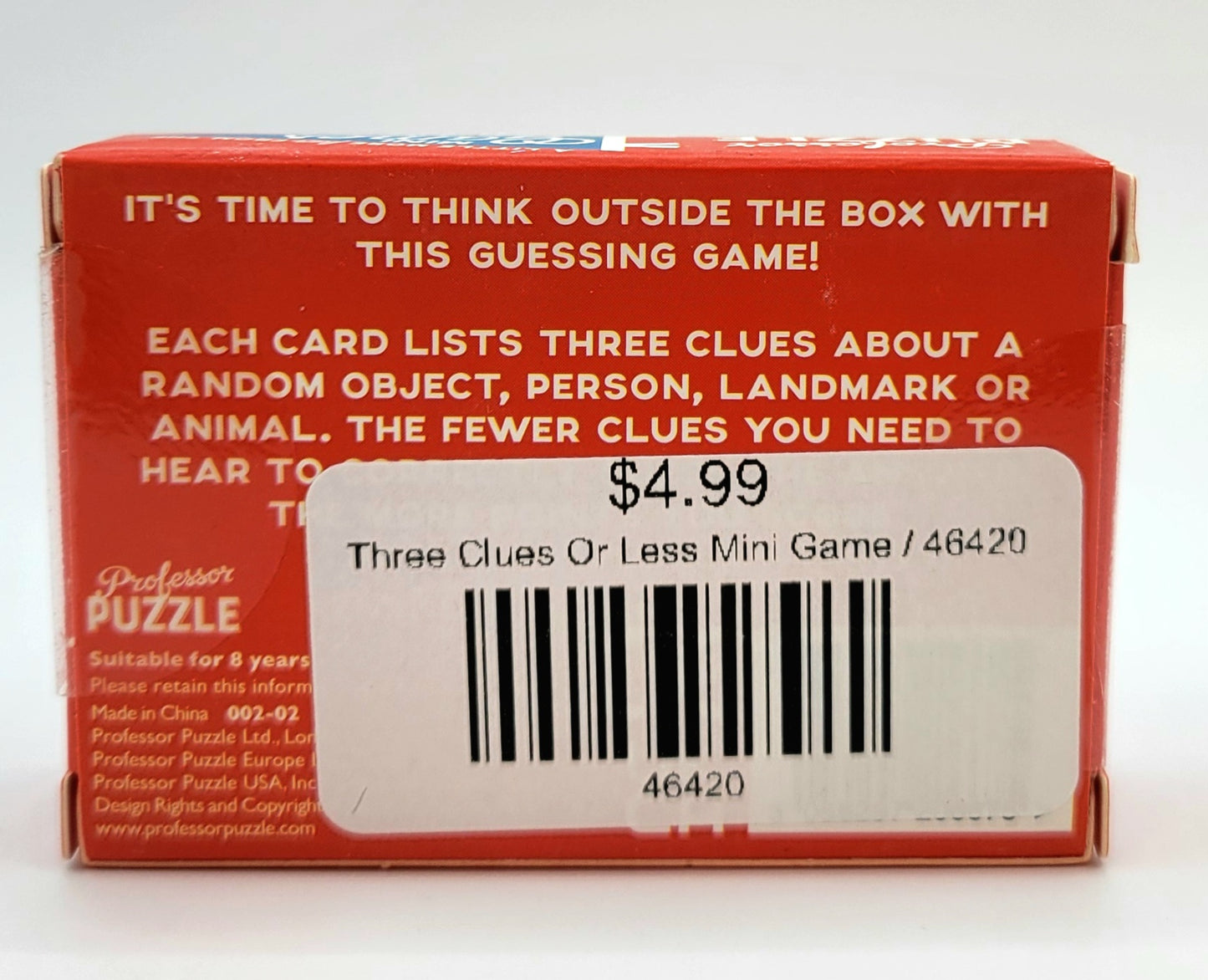 Three Clues Or Less Mini Game