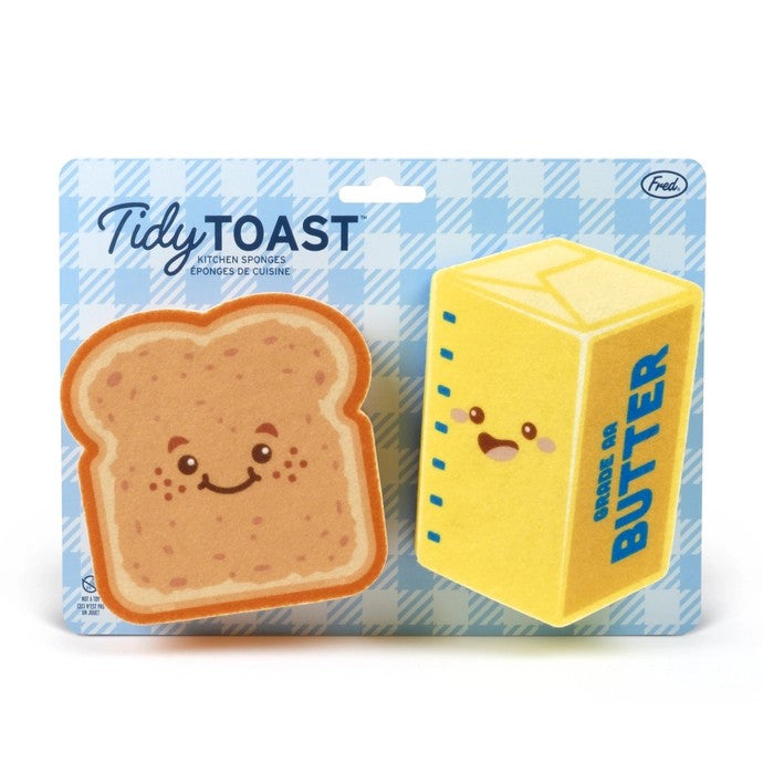 Tidy Toast And Butter Kitchen Sponges
