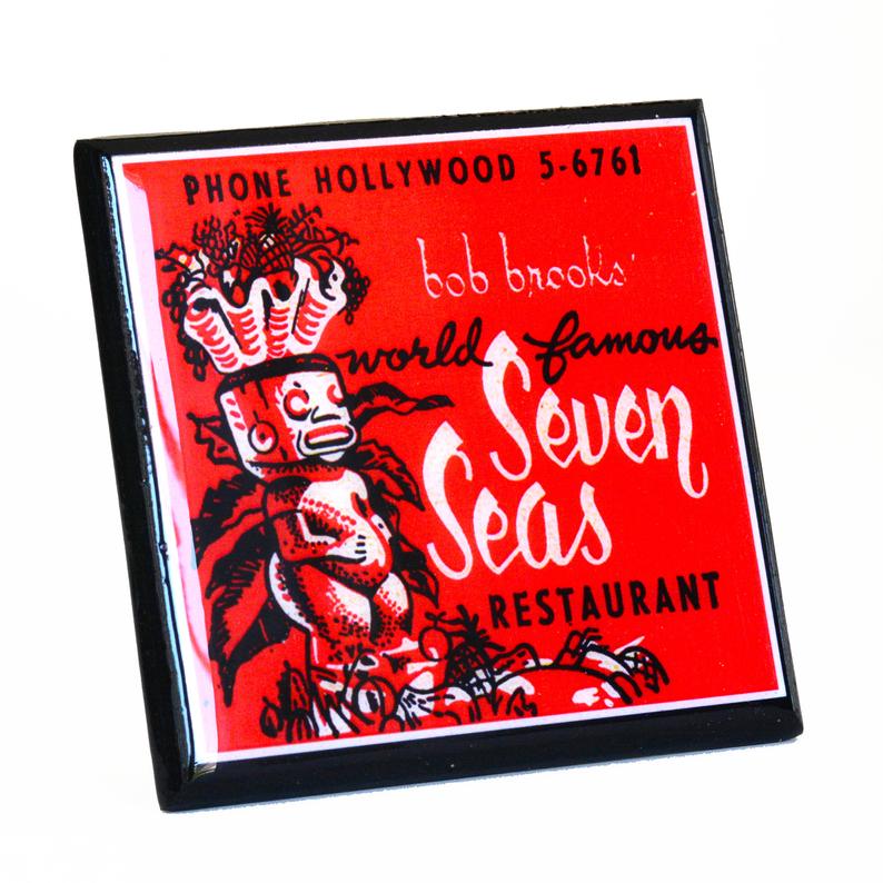 Tiki Room Vintage Coaster Set Of 4