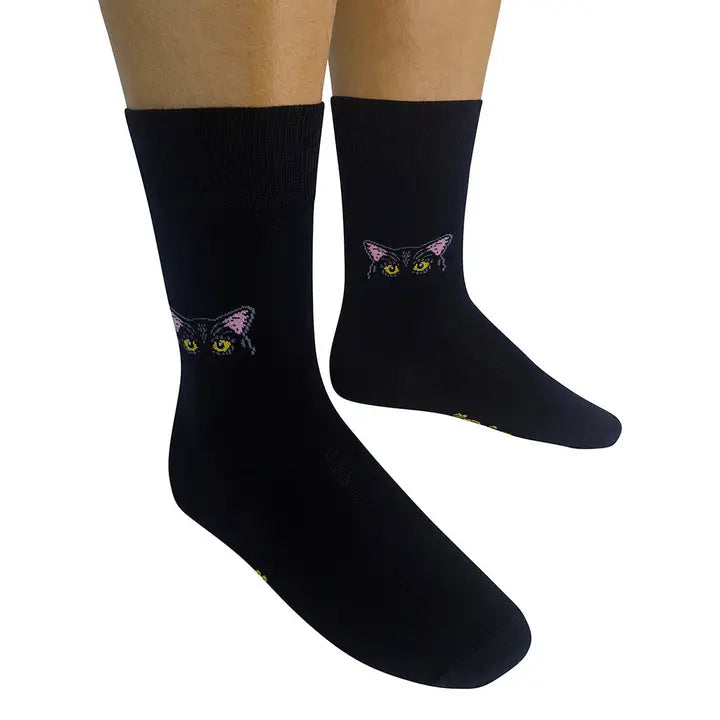 Tinker Black Cat Socks