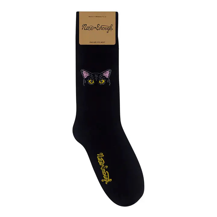 Tinker Black Cat Socks