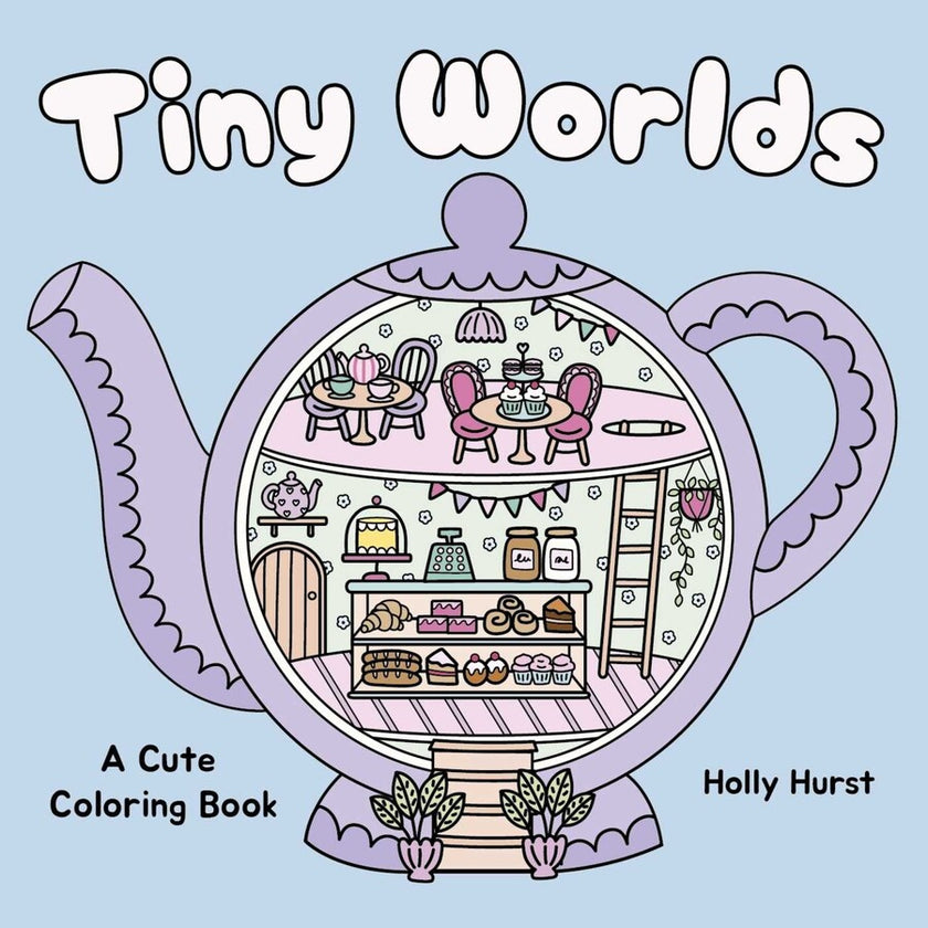 Tiny Worlds Cute Coloring Book