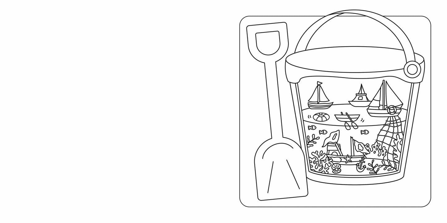 Tiny Worlds Cute Coloring Book