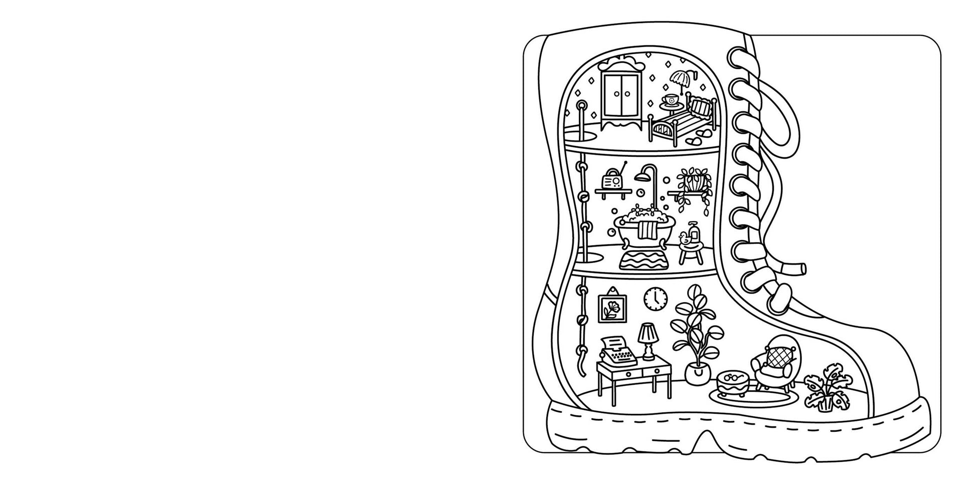 Tiny Worlds Cute Coloring Book