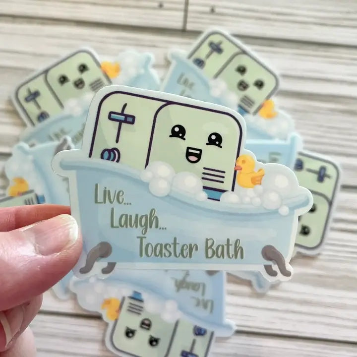 Toaster Bath Sticker