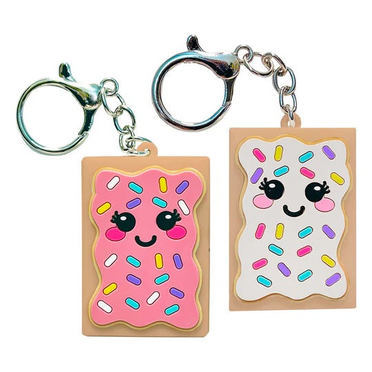 Toaster Pastry Lip Balm Keychain Strawberry OR Vanilla