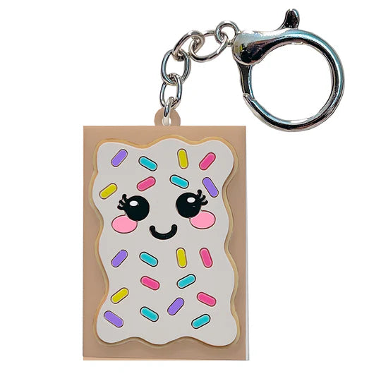 Toaster Pastry Lip Balm Keychain Strawberry OR Vanilla