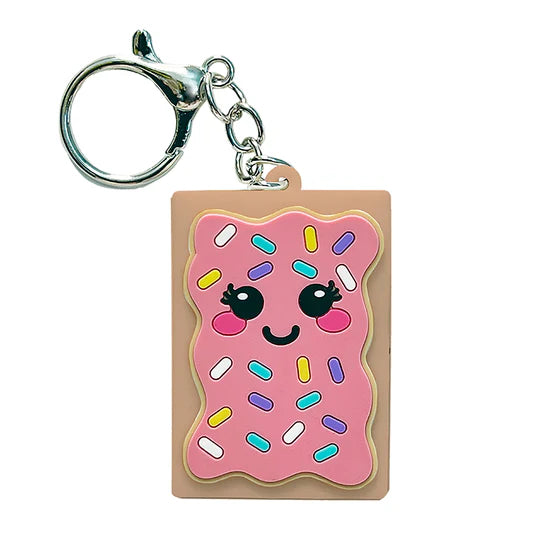 Toaster Pastry Lip Balm Keychain Strawberry OR Vanilla