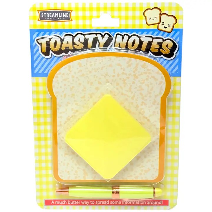 Toastsy Notes Bread & Butter Notepad Pen Combo