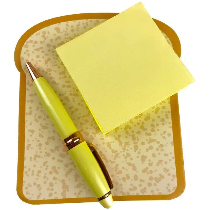 Toastsy Notes Bread & Butter Notepad Pen Combo