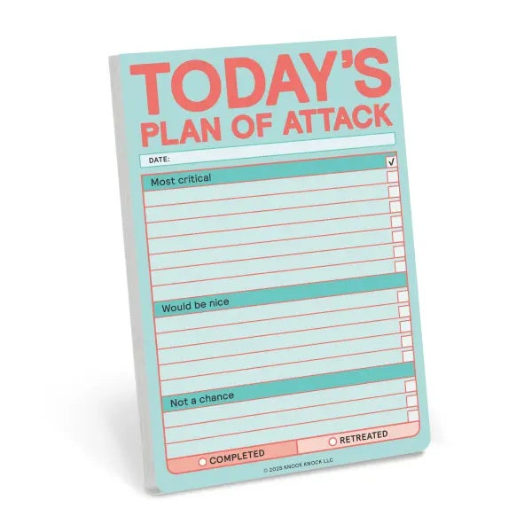 Today's Plan Of Attack Great Big Stickies