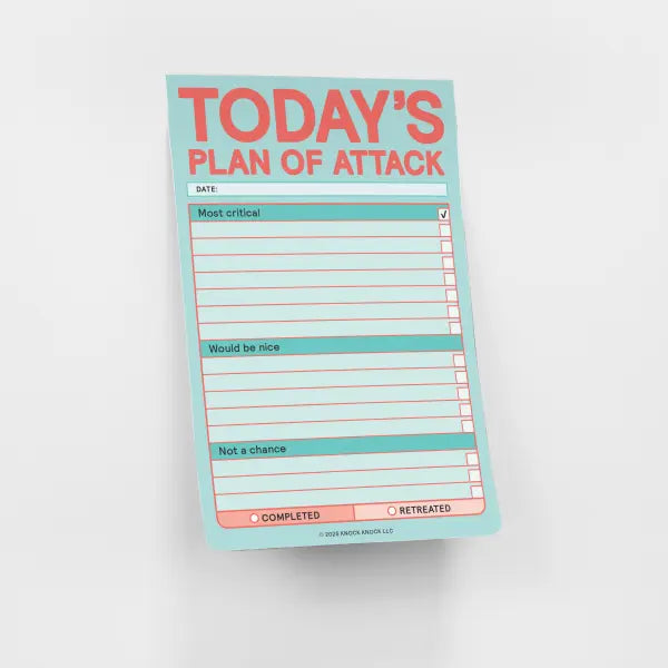 Today's Plan Of Attack Great Big Stickies