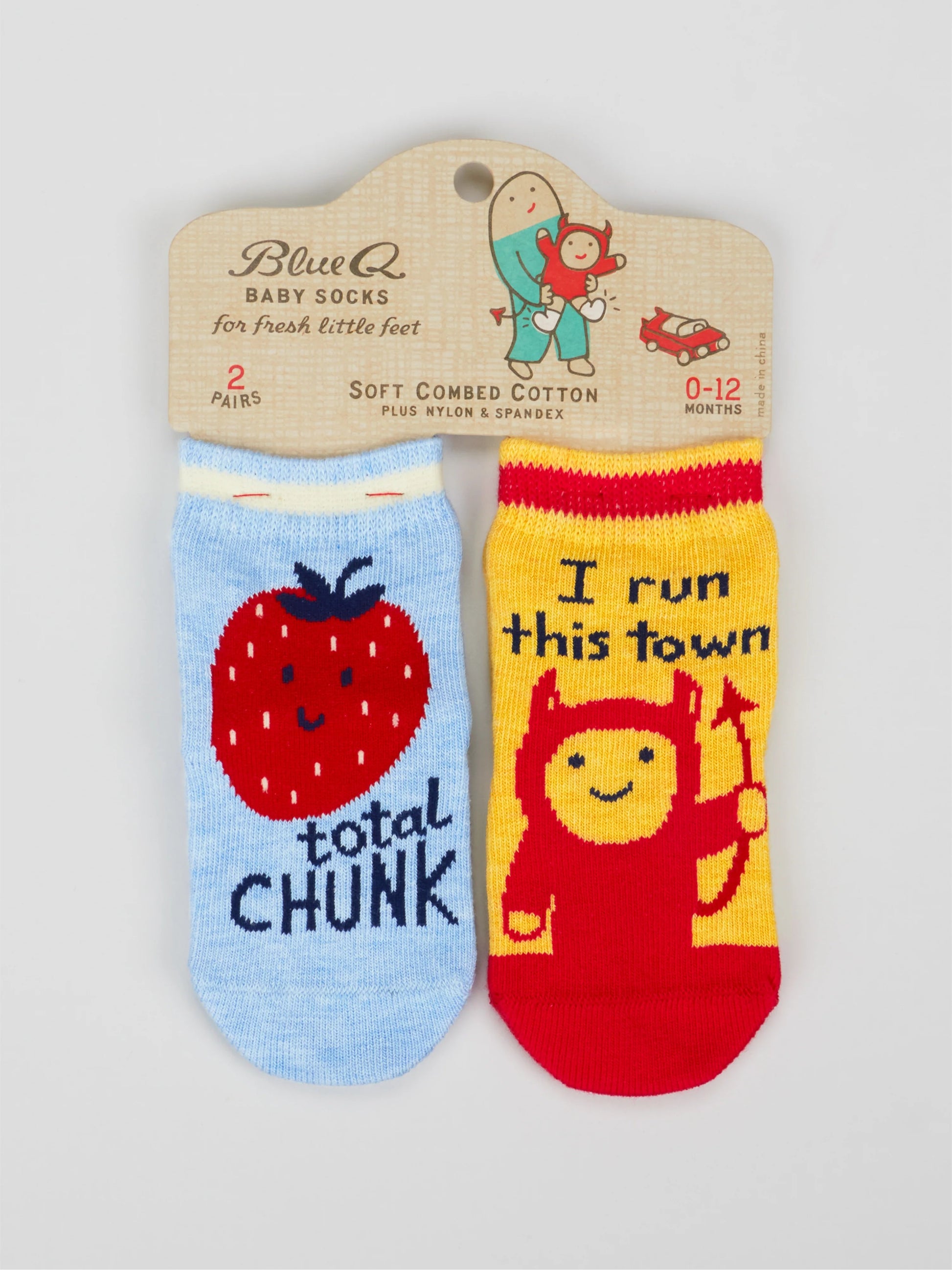 Total Chunk I Run This Town Baby Socks Pack Of 2