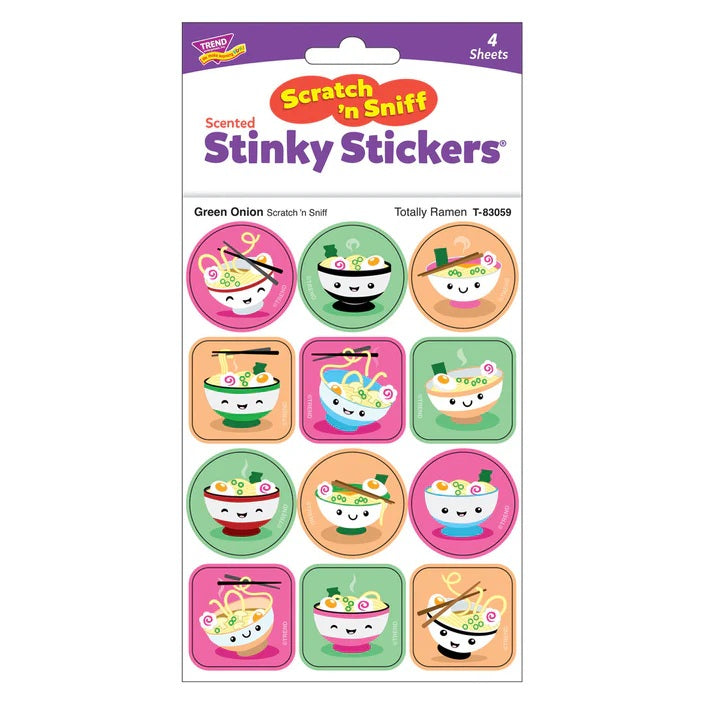 Totally Ramen & Green Onion Scent Scratch n Sniff Stickers